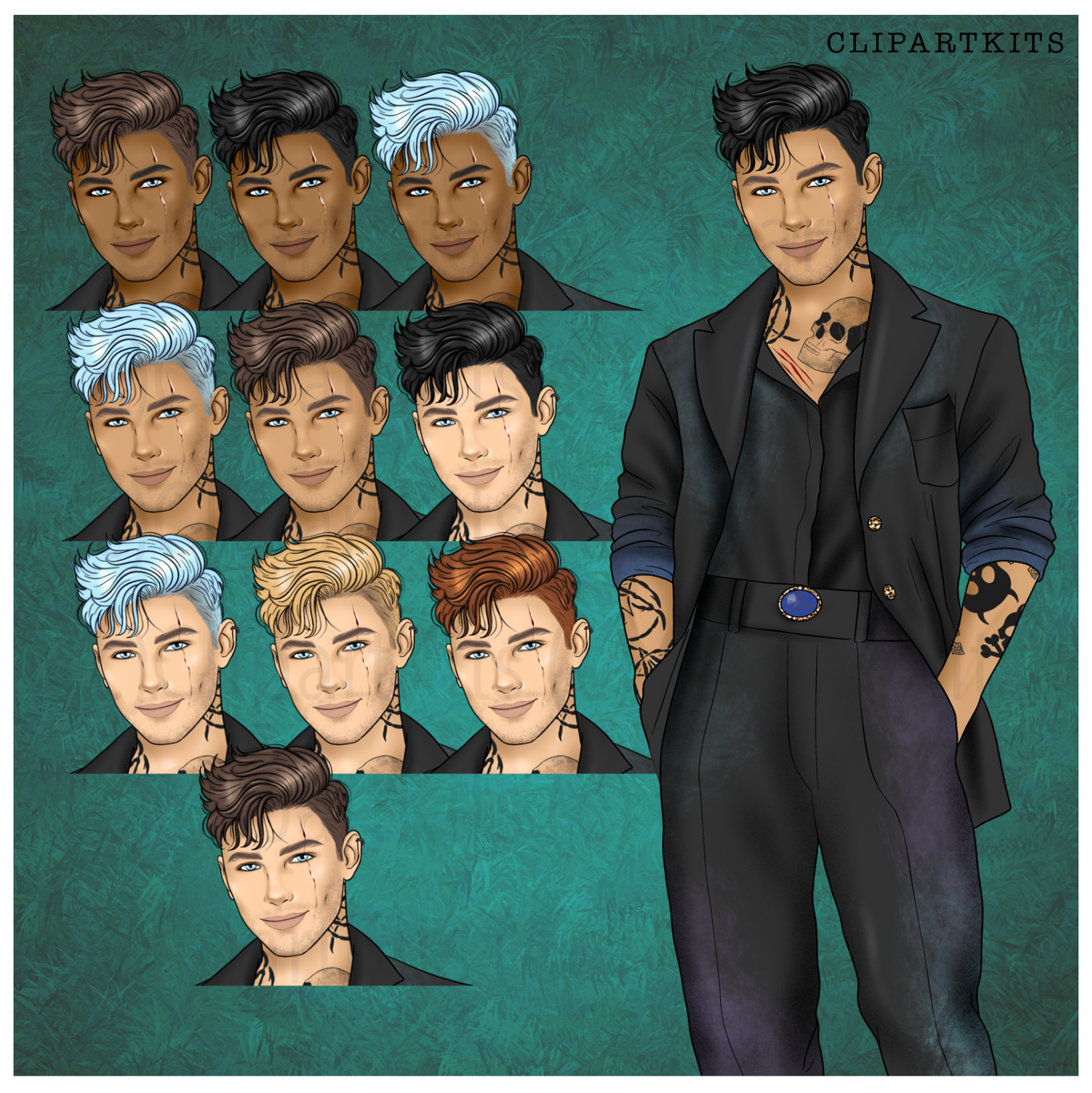Dark Enchantment | Complete Clipart Set
