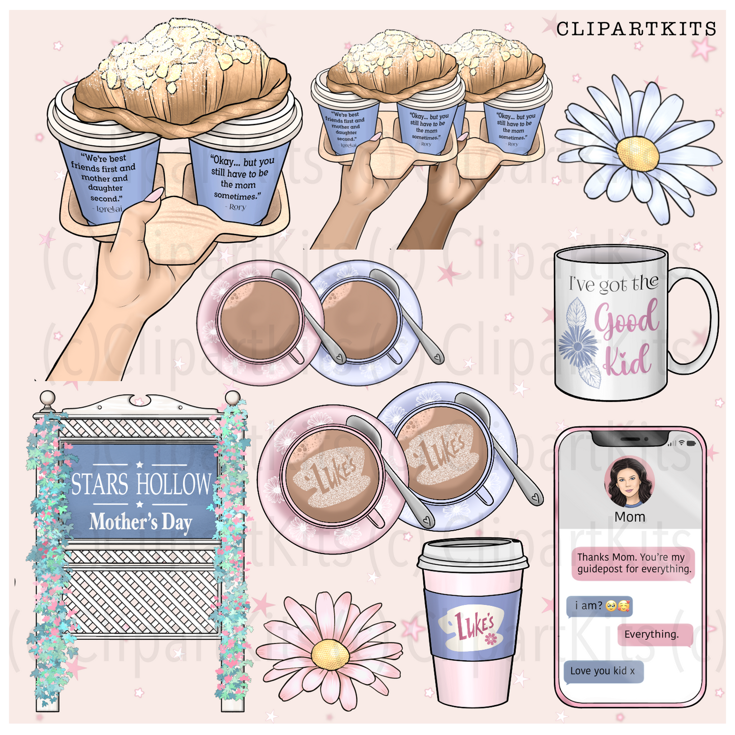 Limited Edition - Gilmore Girlies | Complete Clipart Set