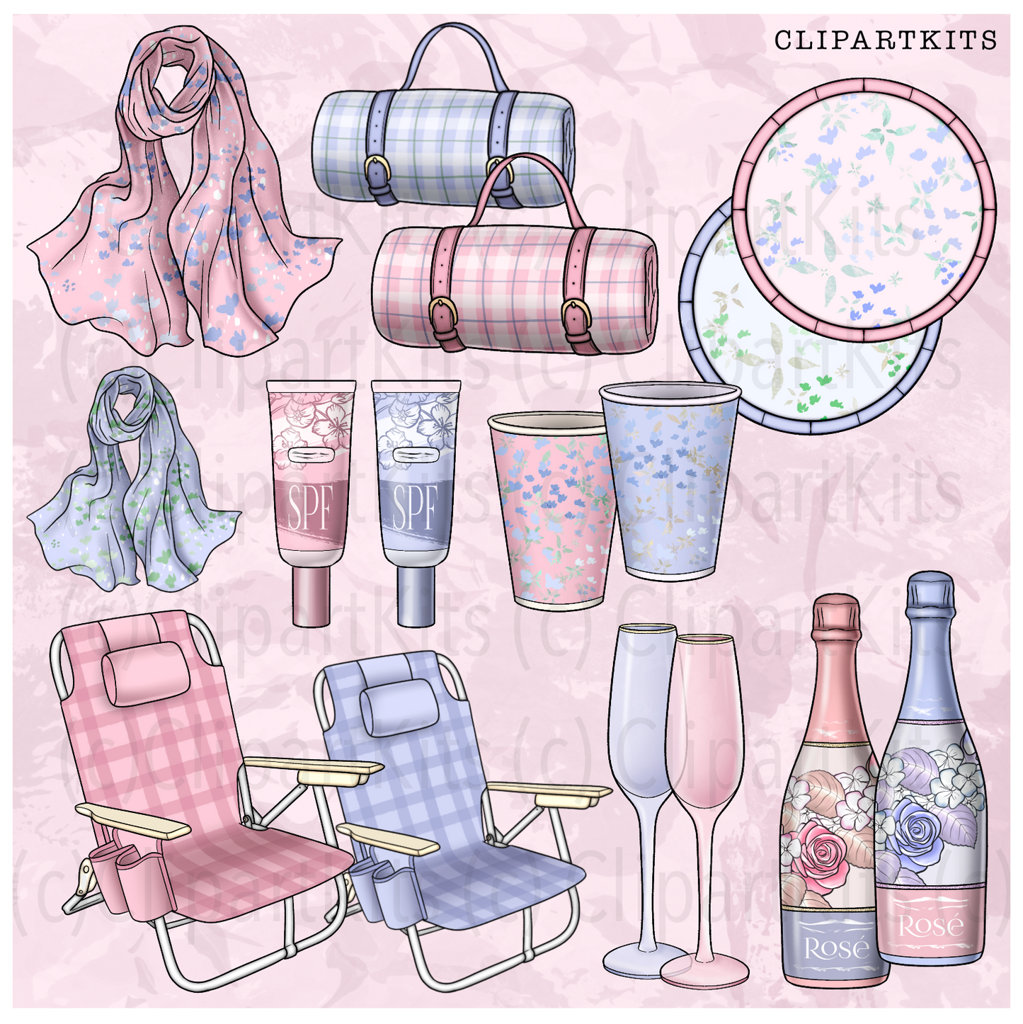 Mother’s Day Picnic | Complete Clipart Set