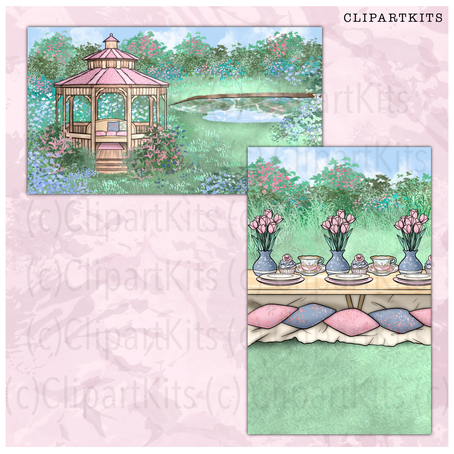 Mother’s Day Picnic | Complete Clipart Set