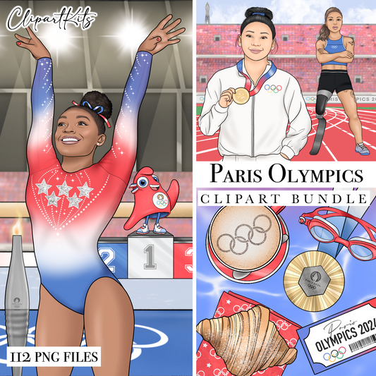 Paris Olympics 2024 | Complete Clipart Set