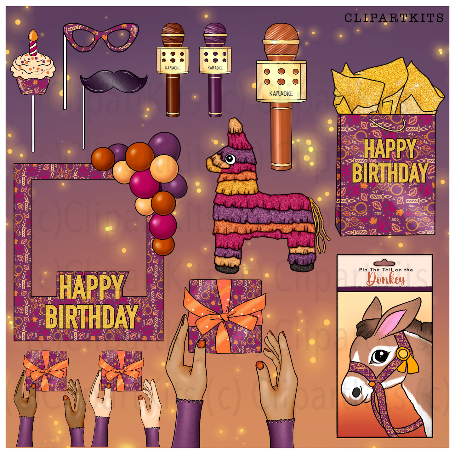 Fall Birthday | Complete Clipart Set