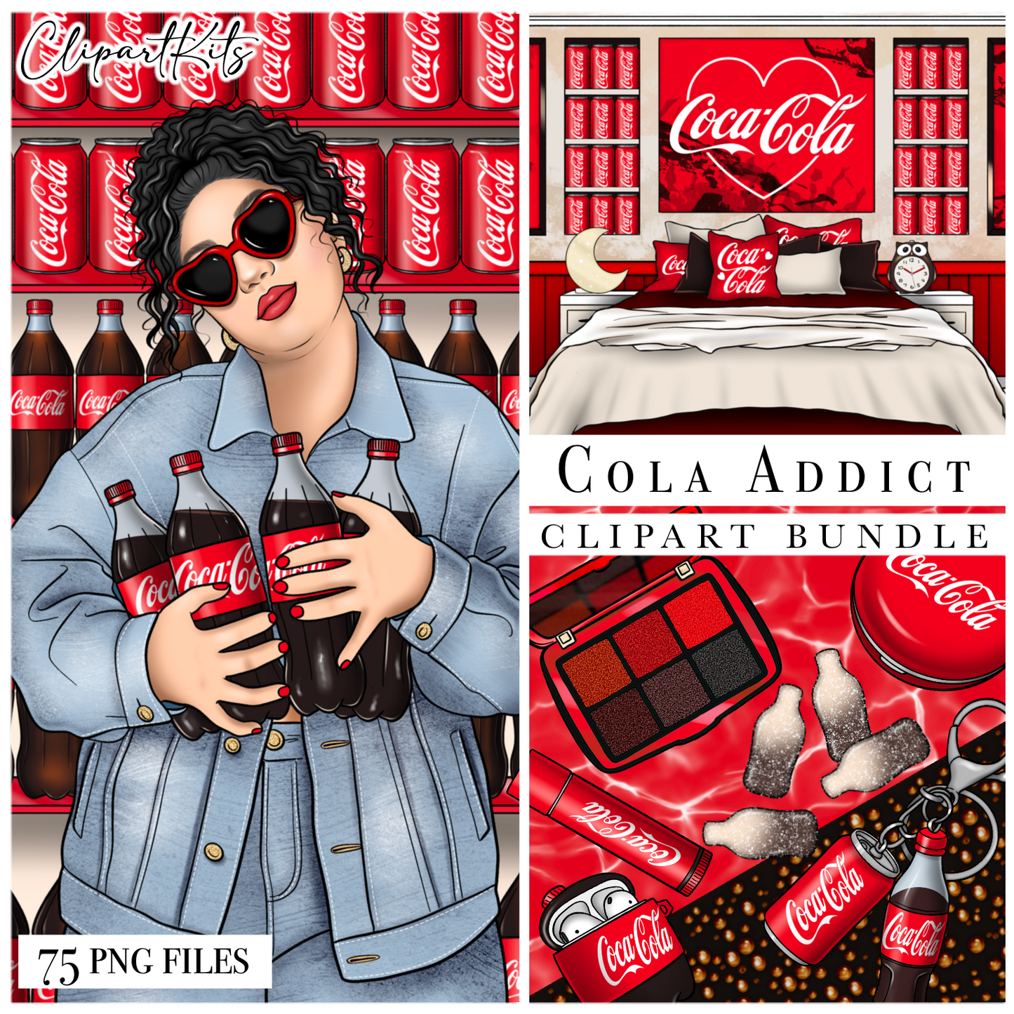 Cola Addict | Complete Clipart Set
