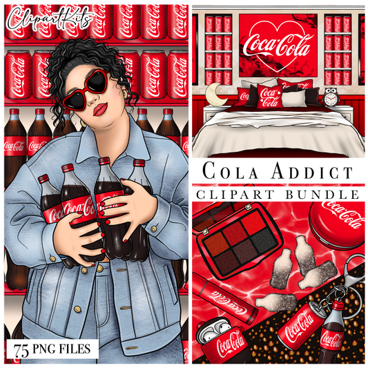 Cola Addict | Complete Clipart Set