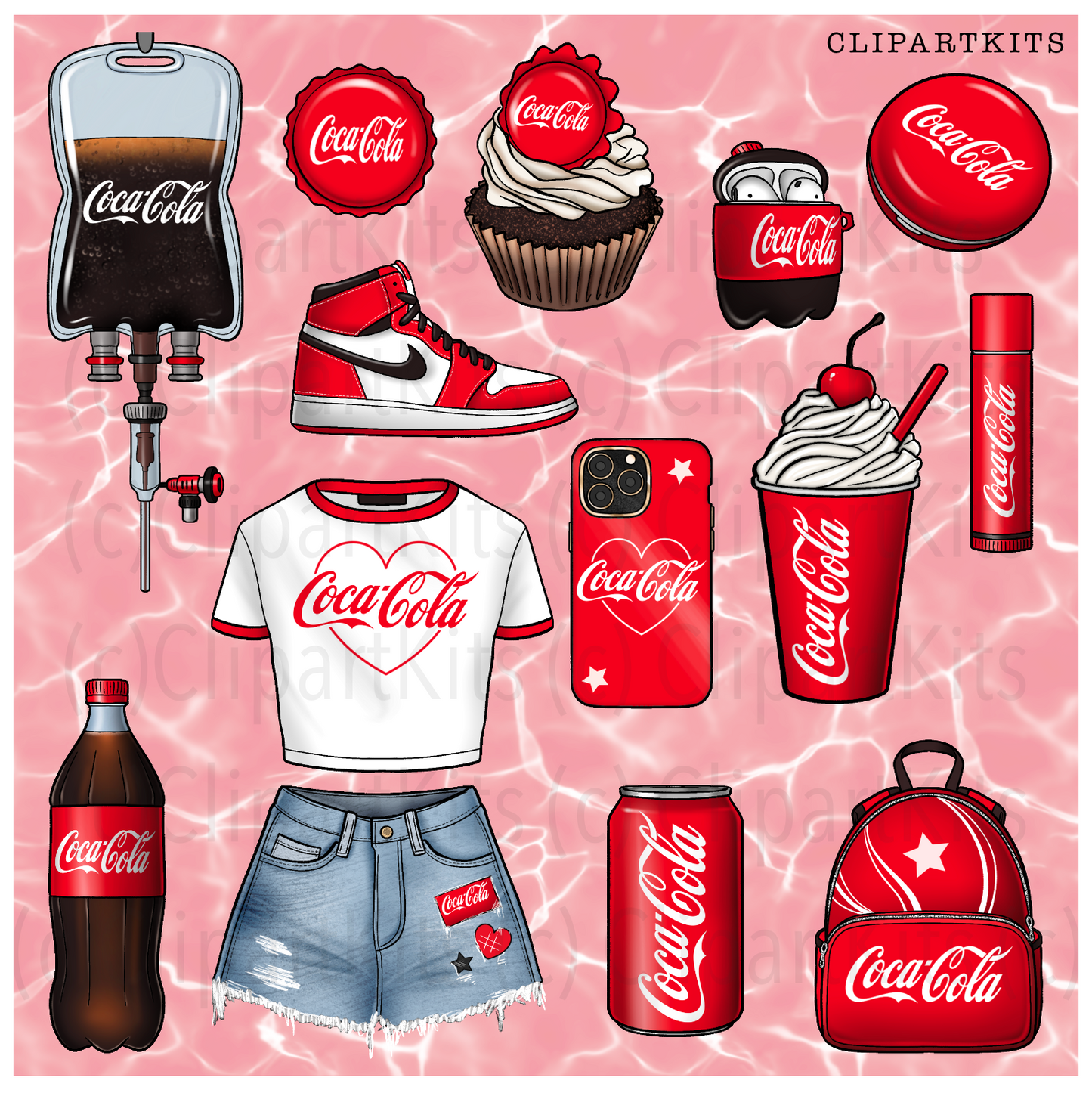Cola Addict | Complete Clipart Set