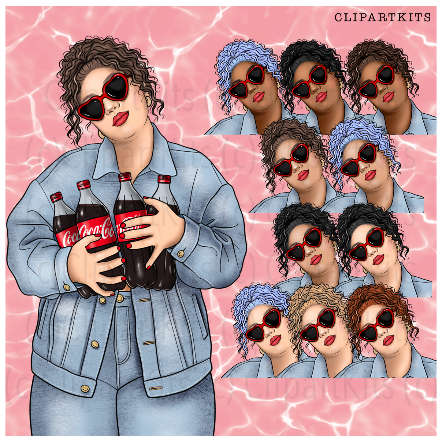 Cola Addict | Complete Clipart Set