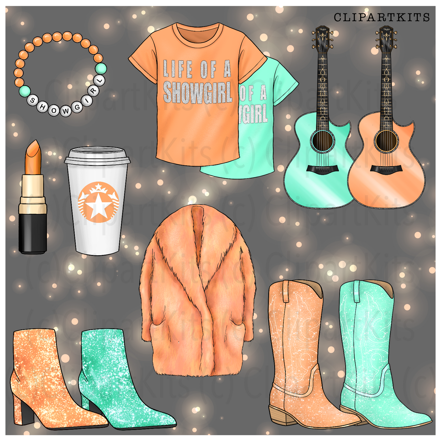 Showgirl - Limited Edition Art Set | Mini Clipart Set