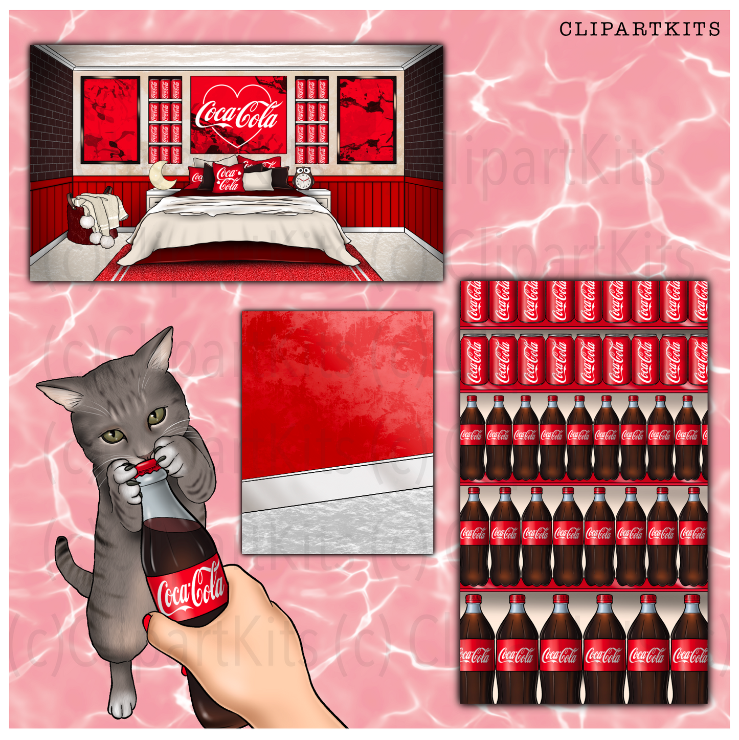 Cola Addict | Complete Clipart Set