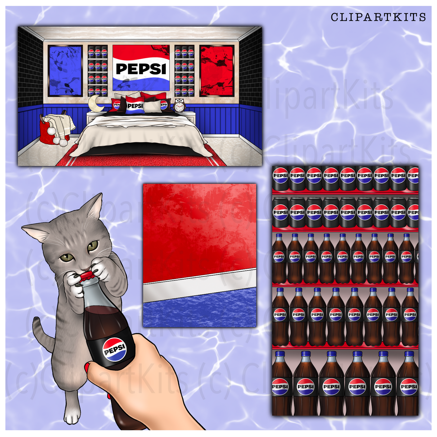 Pepsi Addict | Complete Clipart Set