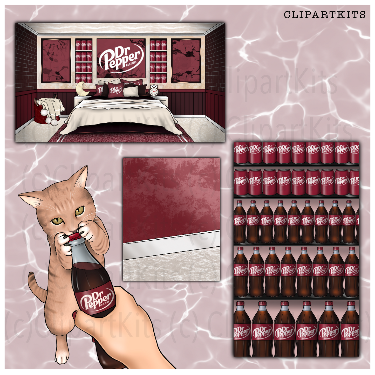 Dr Peps Addict | Complete Clipart Set