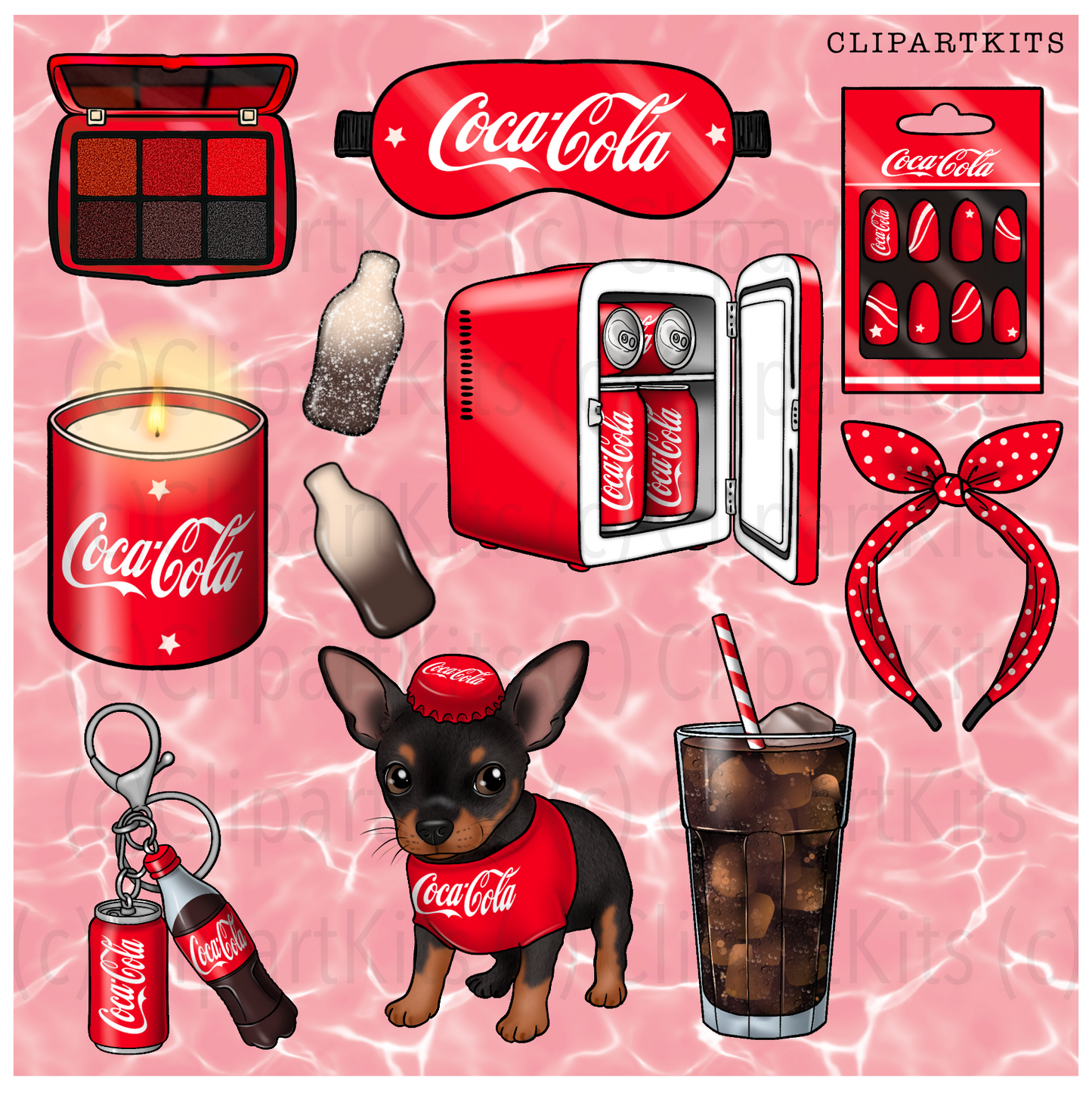 Cola Addict | Complete Clipart Set