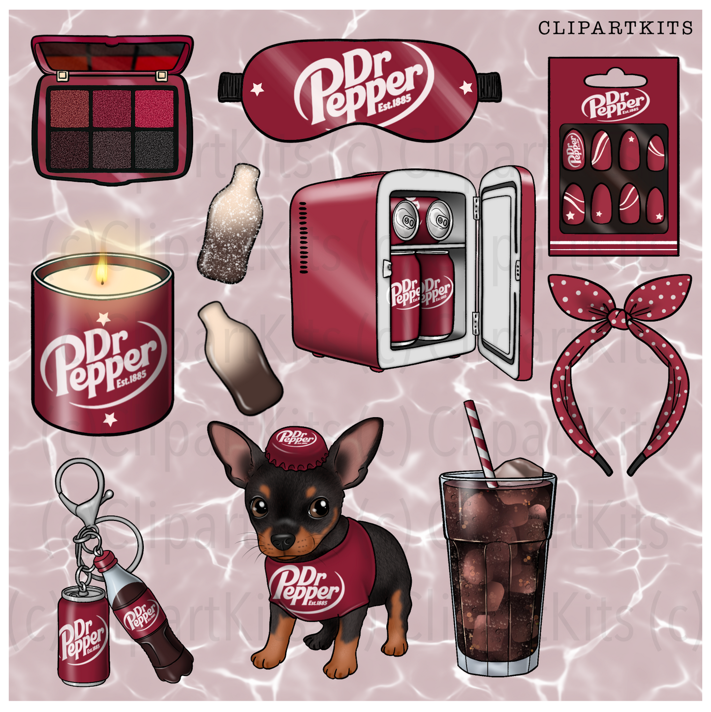 Dr Peps Addict | Complete Clipart Set