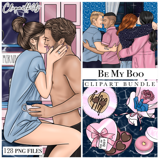Be My Boo | Complete Clipart Set