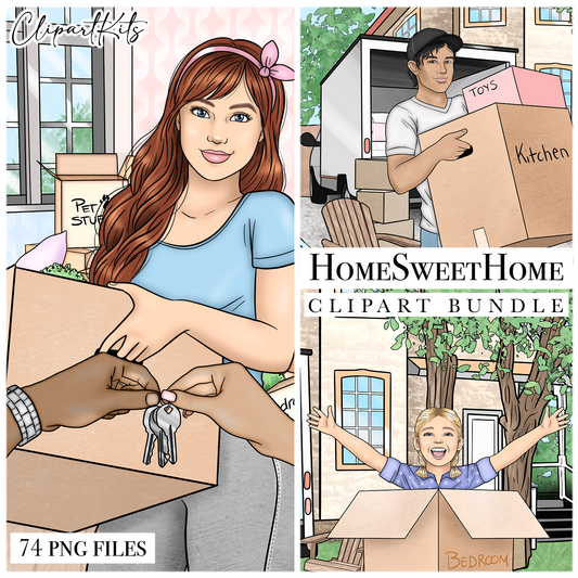 Home Sweet Home | Complete Clipart Set