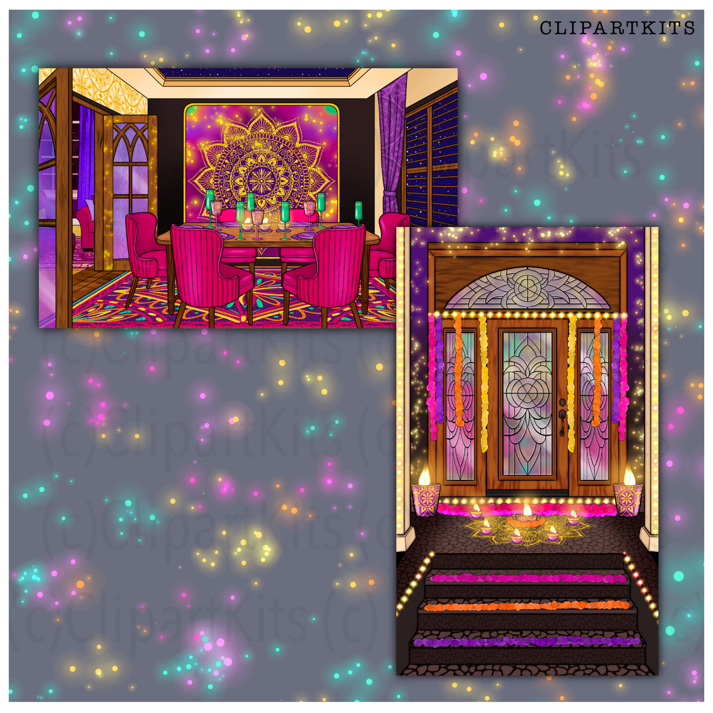 Diwali Dazzle | Complete Clipart Set