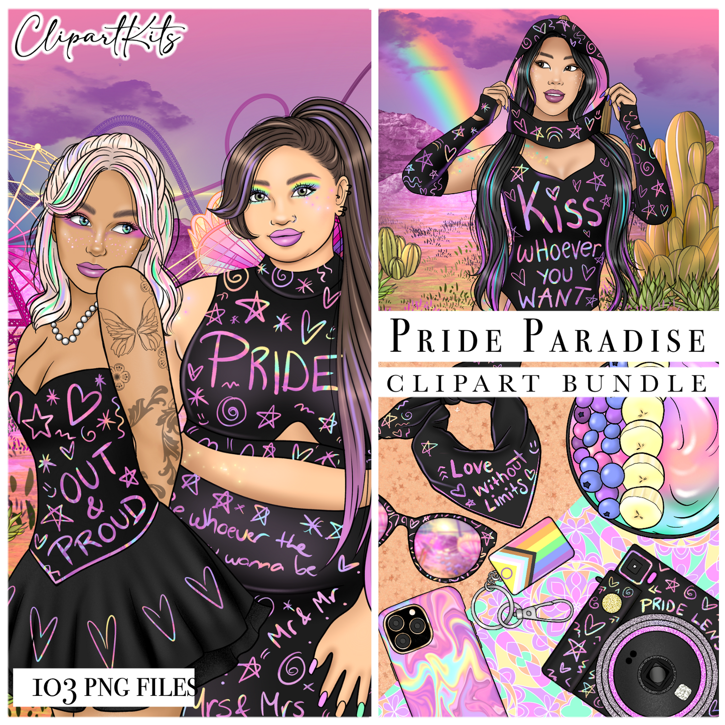 Pride Paradise | Complete Clipart Set