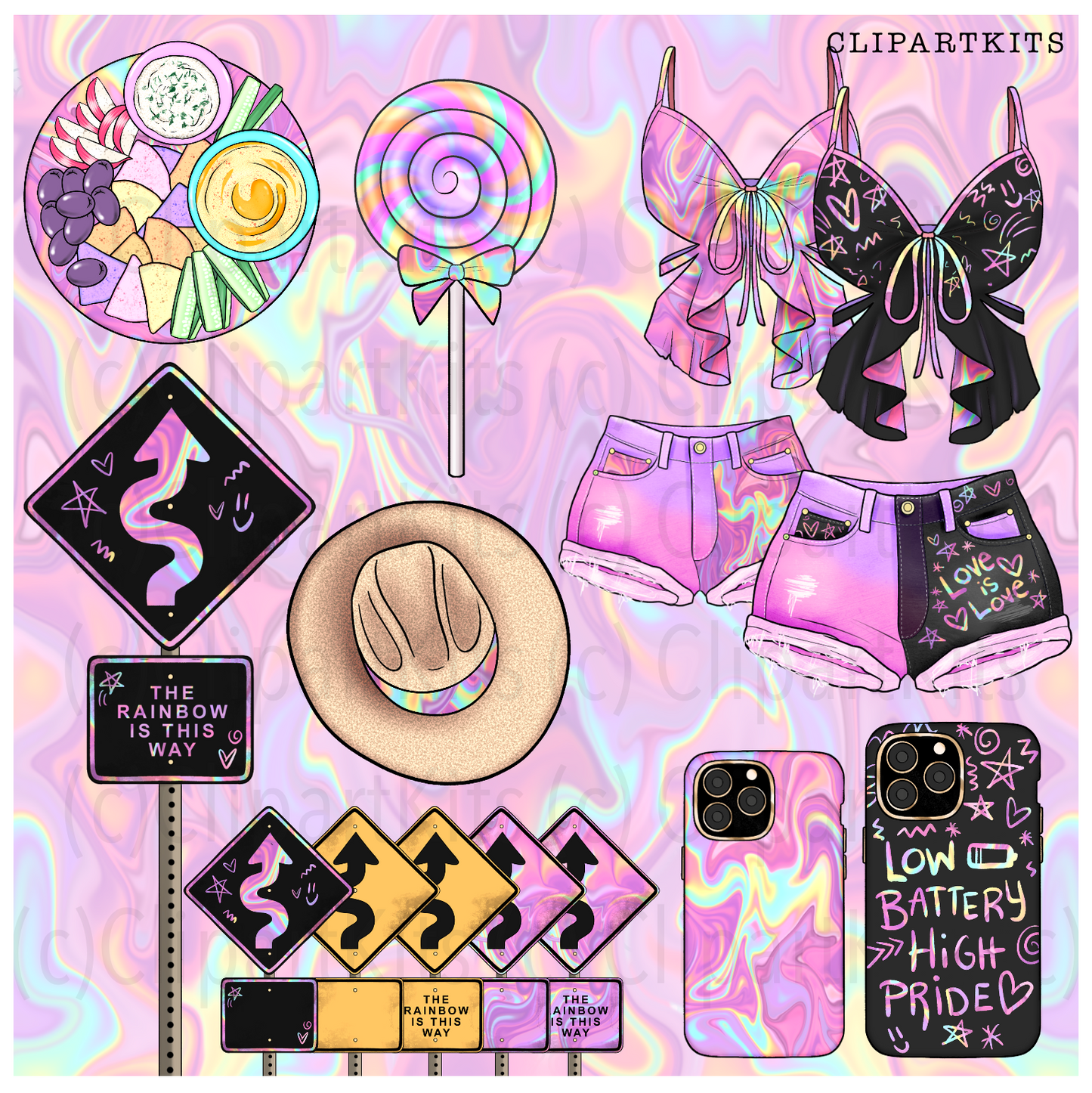Pride Paradise | Complete Clipart Set
