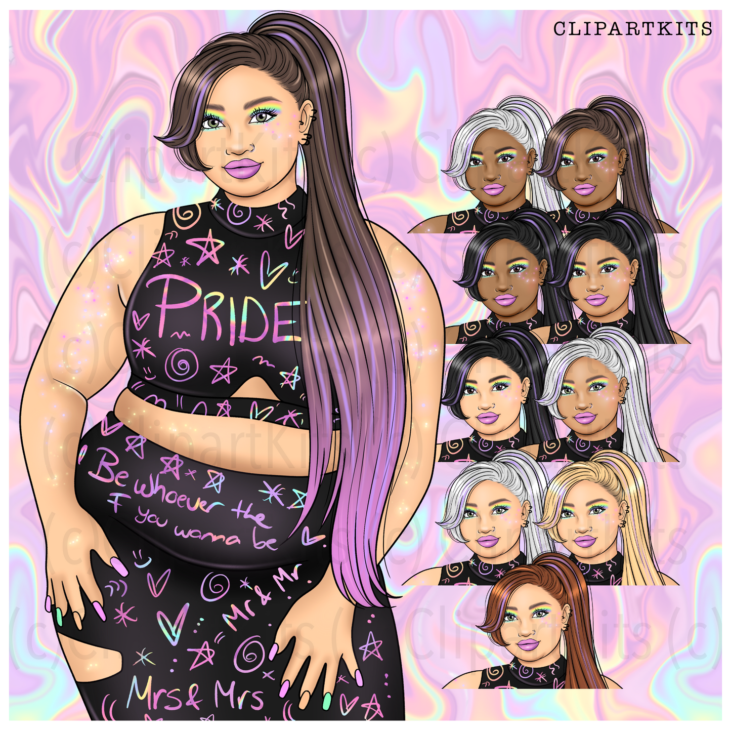 Pride Paradise | Complete Clipart Set