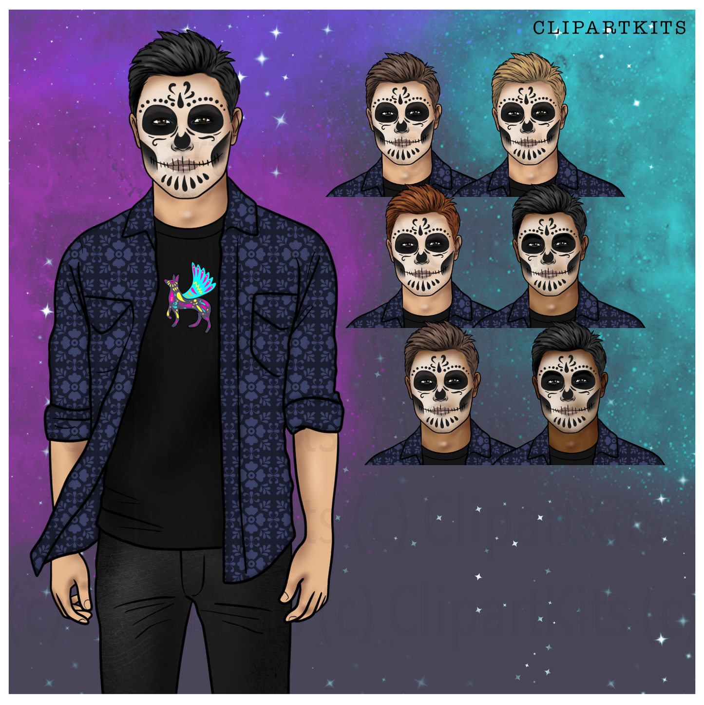 Dia De Los Muertos | Complete Clipart Set