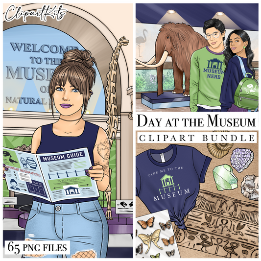 Day at the Museum | Complete Clipart Set