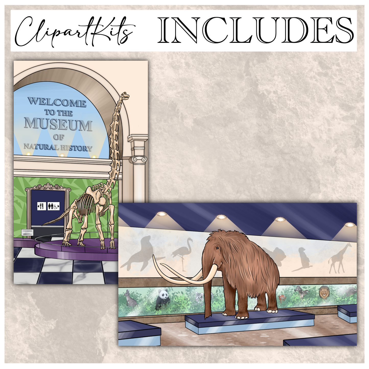 Day at the Museum | Complete Clipart Set