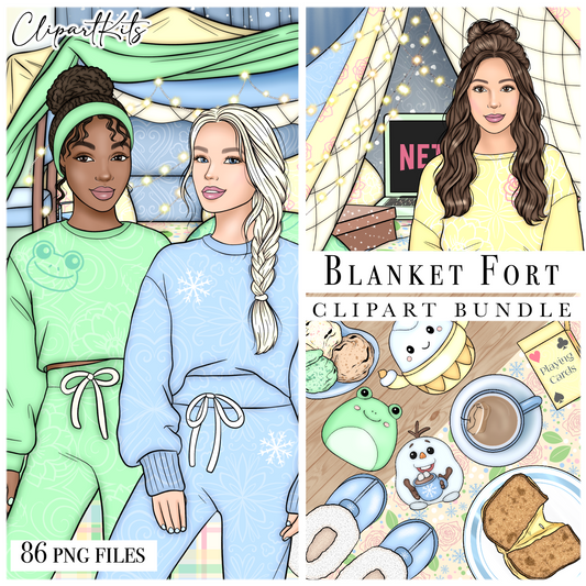Blanket Fort | Complete Clipart Set