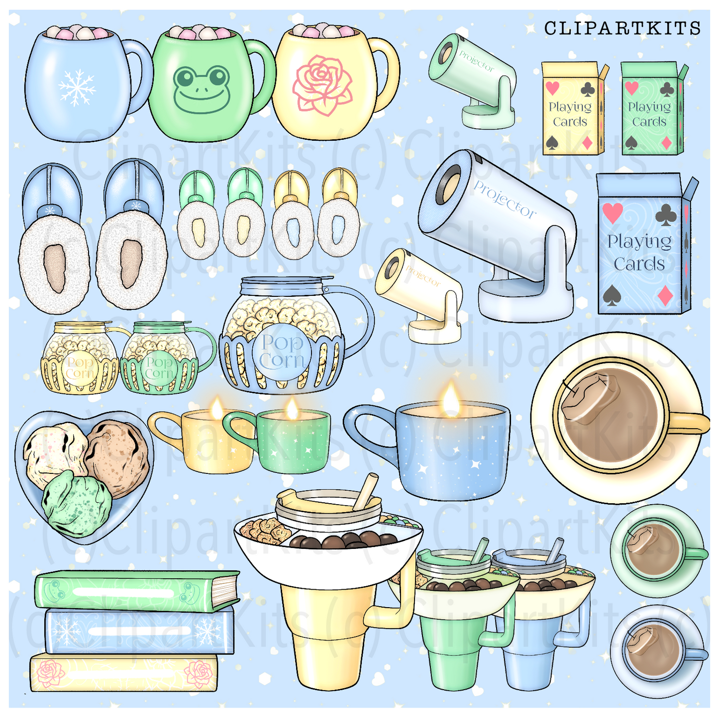 Blanket Fort | Complete Clipart Set