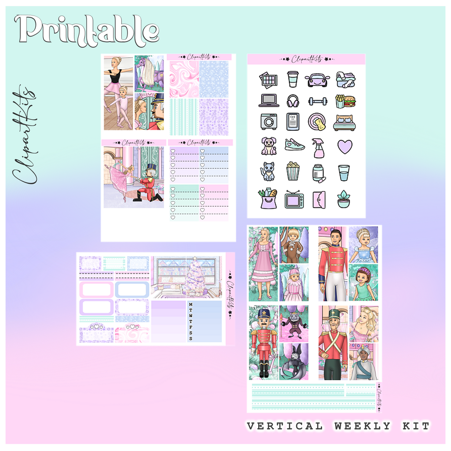Nutcracker | PRINTABLE Weekly Vertical Kit