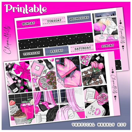 I Love Me | PRINTABLE Weekly Vertical Kit
