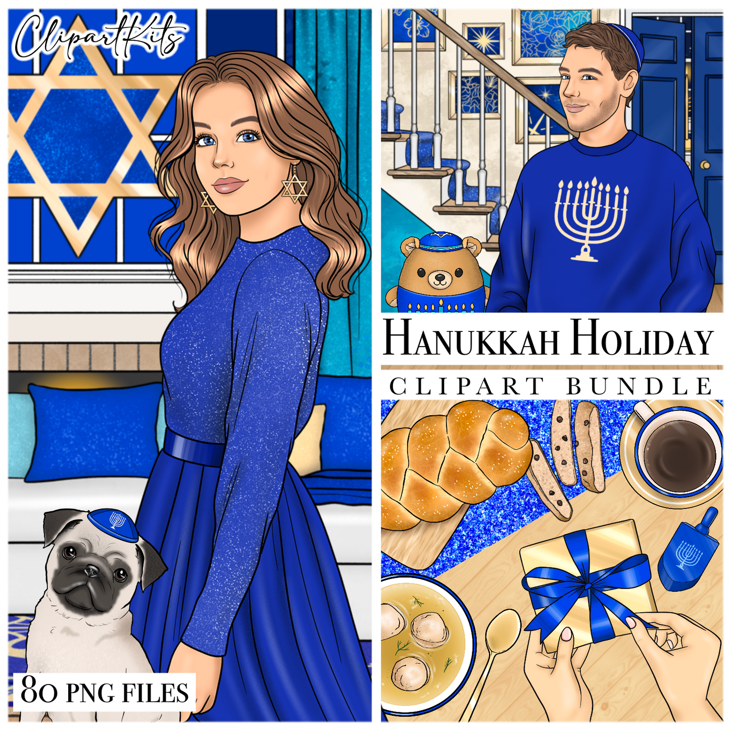 Hanukkah Holiday | Complete Clipart Set