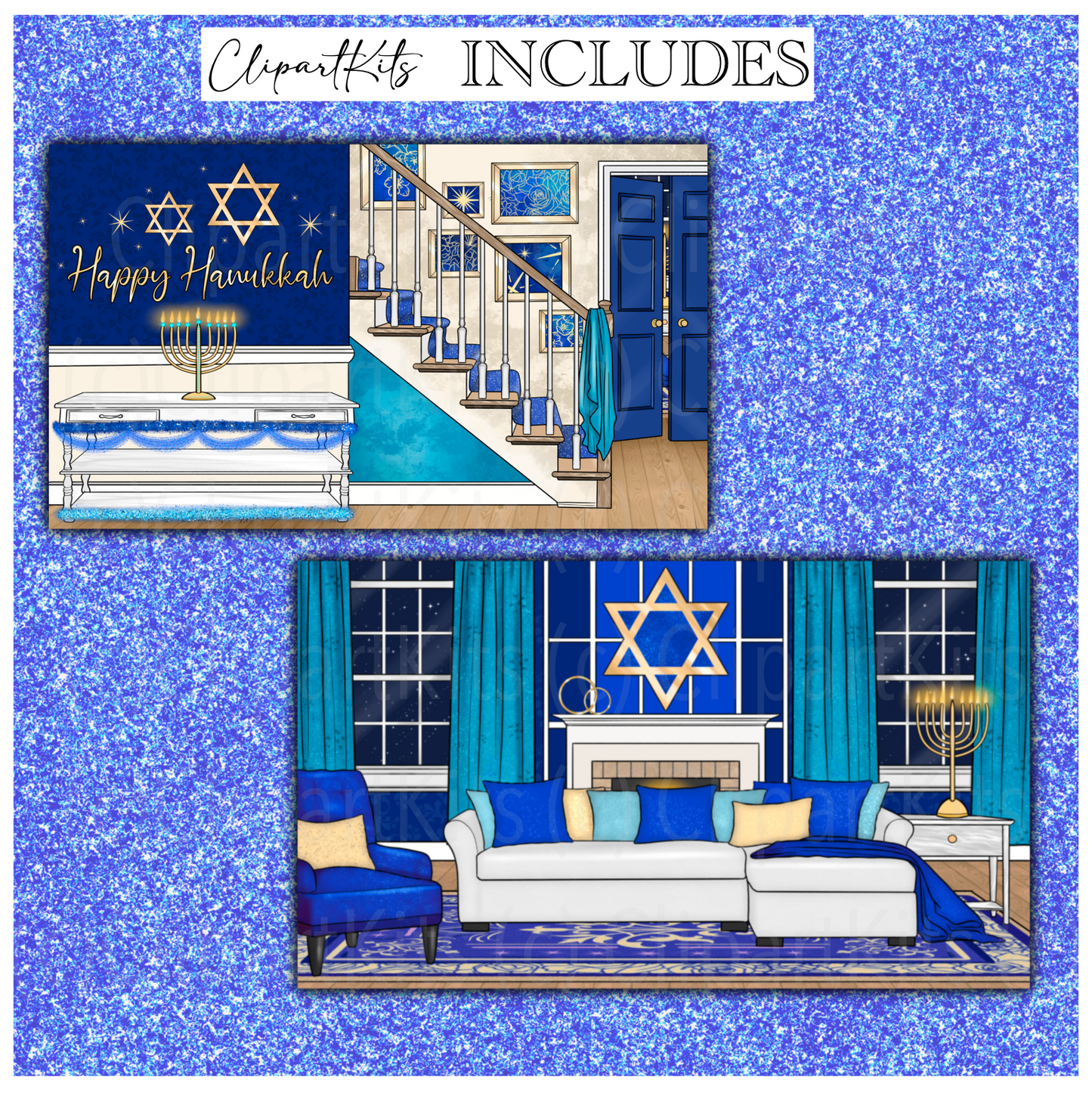 Hanukkah Holiday | Complete Clipart Set