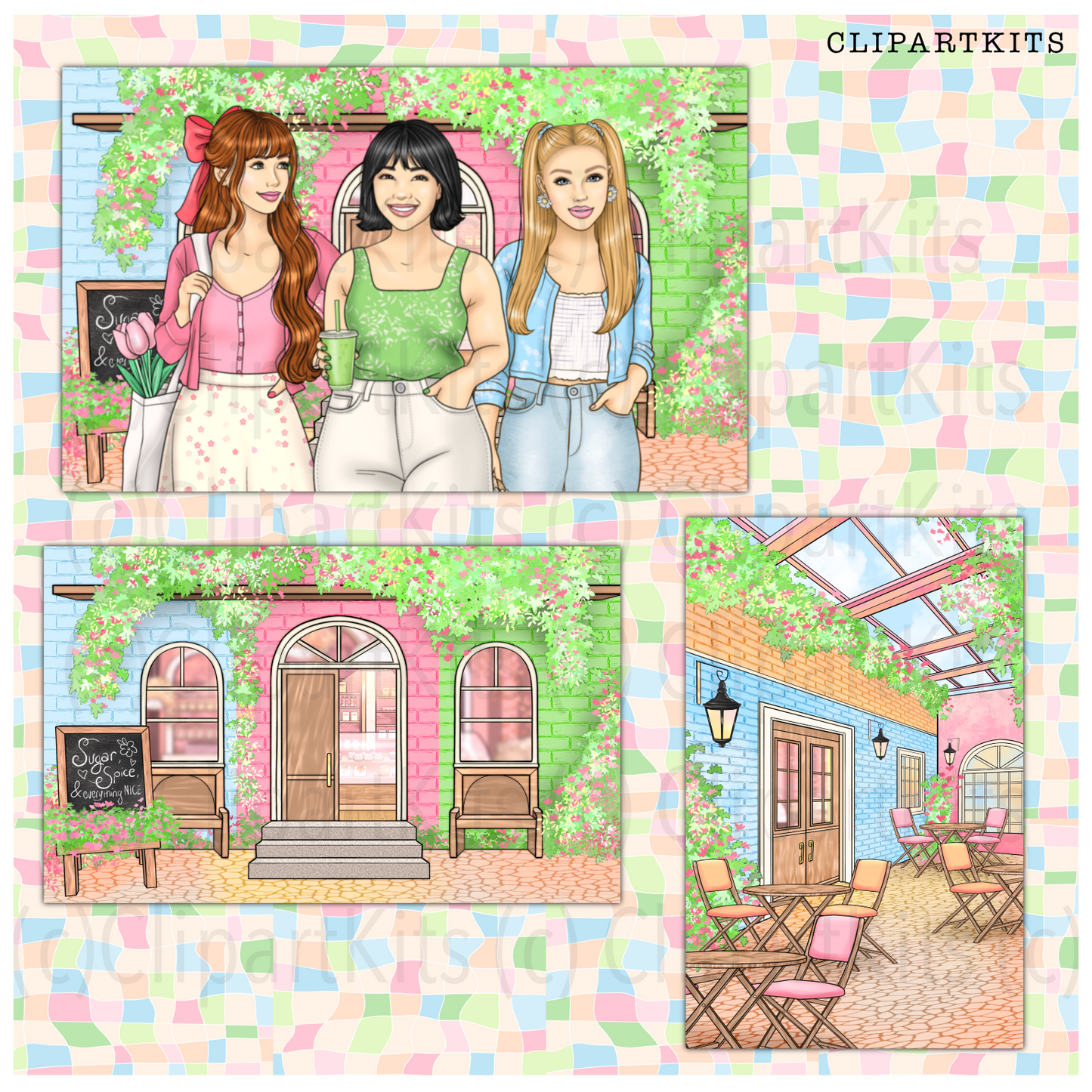 Sugar And Spice Brunch | Complete Clipart Set