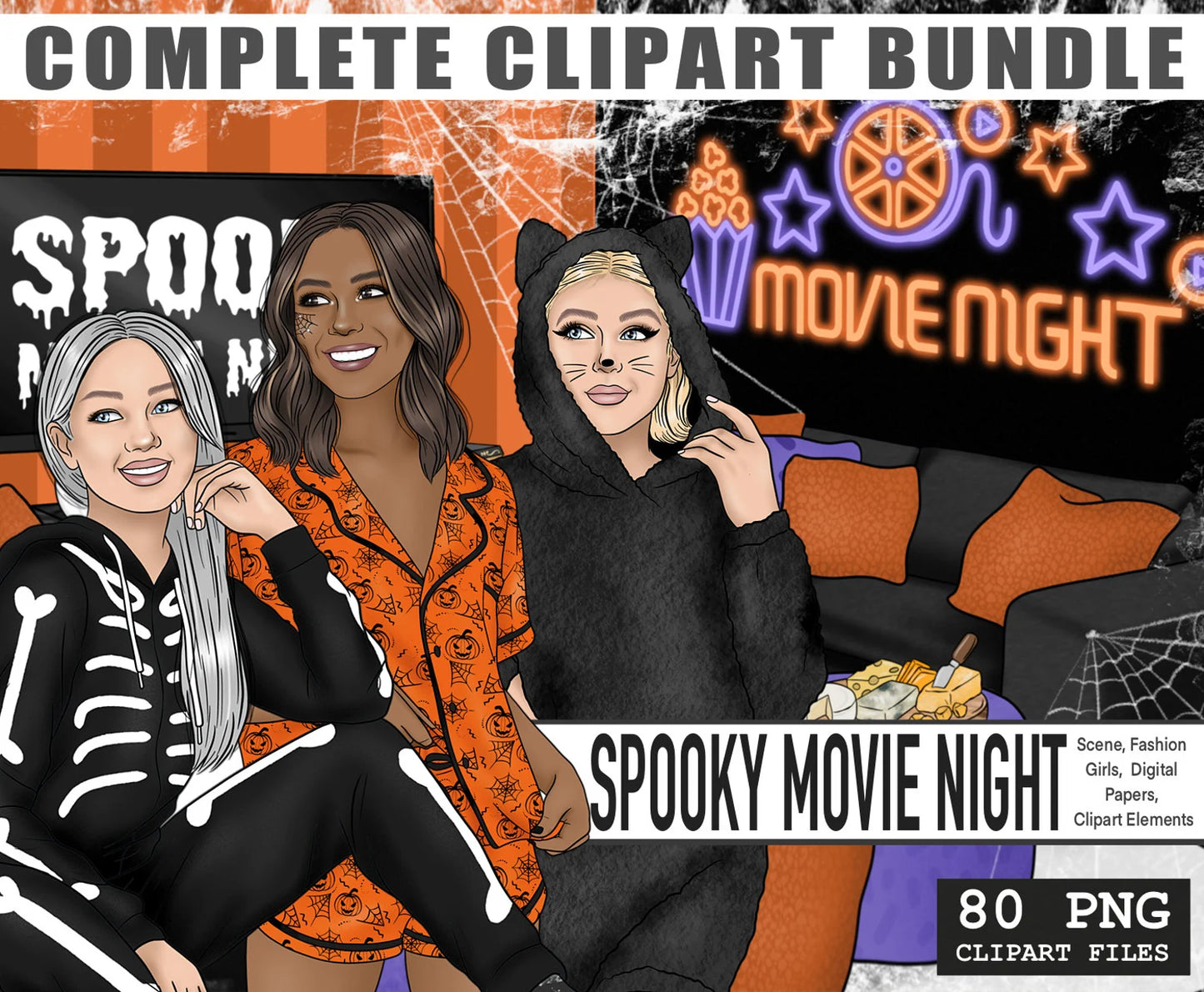Halloween Bundle | Complete Clipart Sets