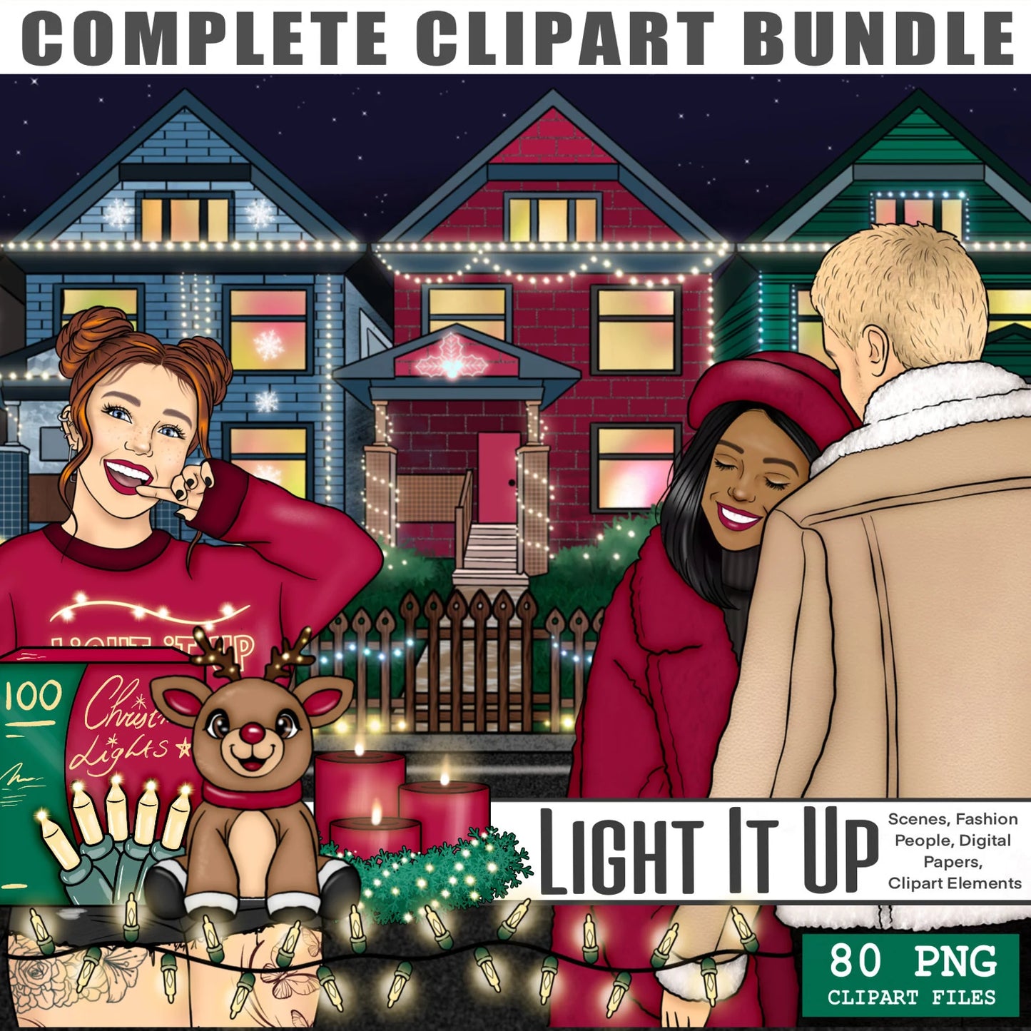 Winter / Christmas Bundle | Complete Clipart Sets