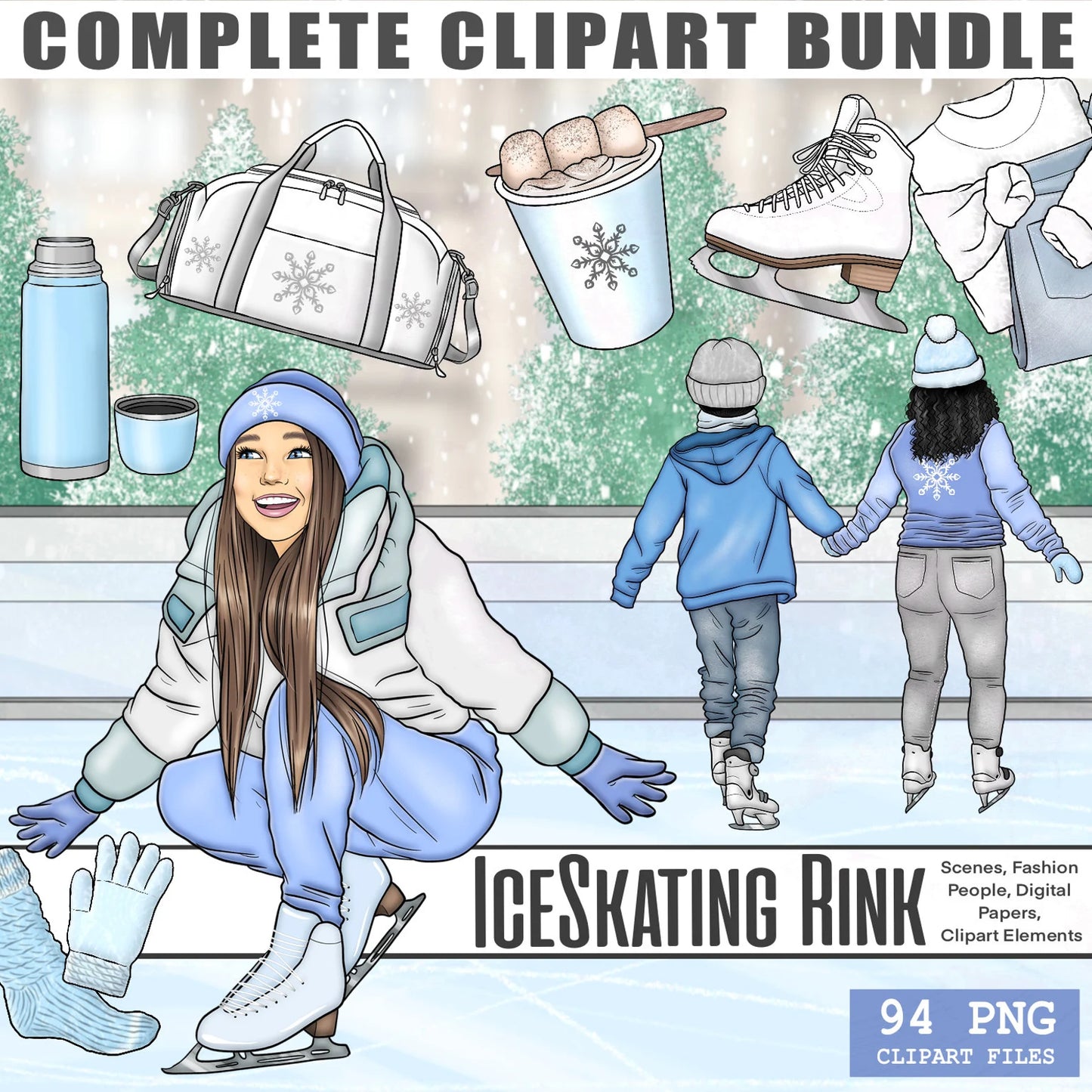 Winter / Christmas Bundle | Complete Clipart Sets