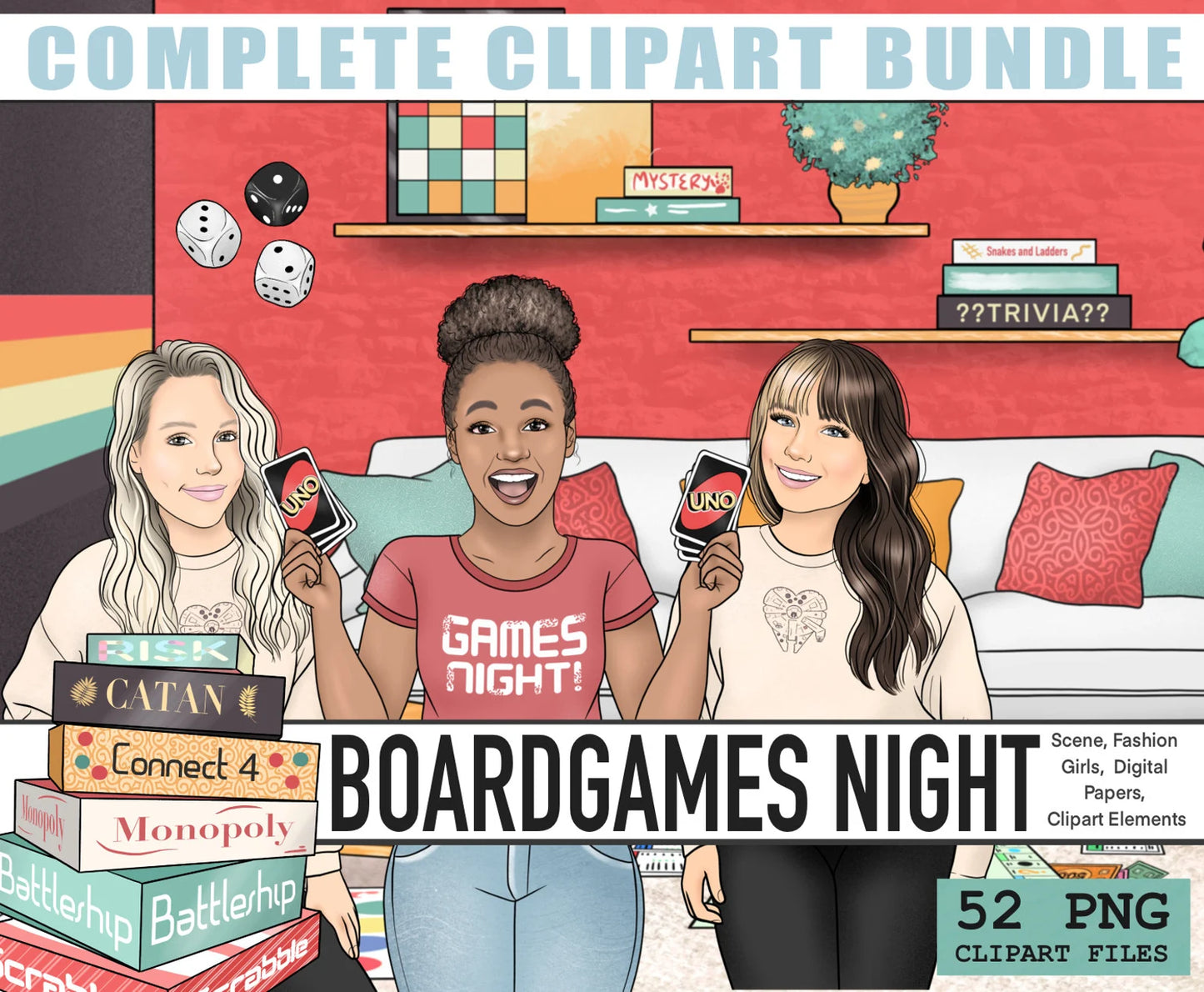 Cozy Bundle | Complete Clipart Sets