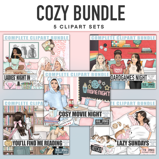 Cozy Bundle | Complete Clipart Sets