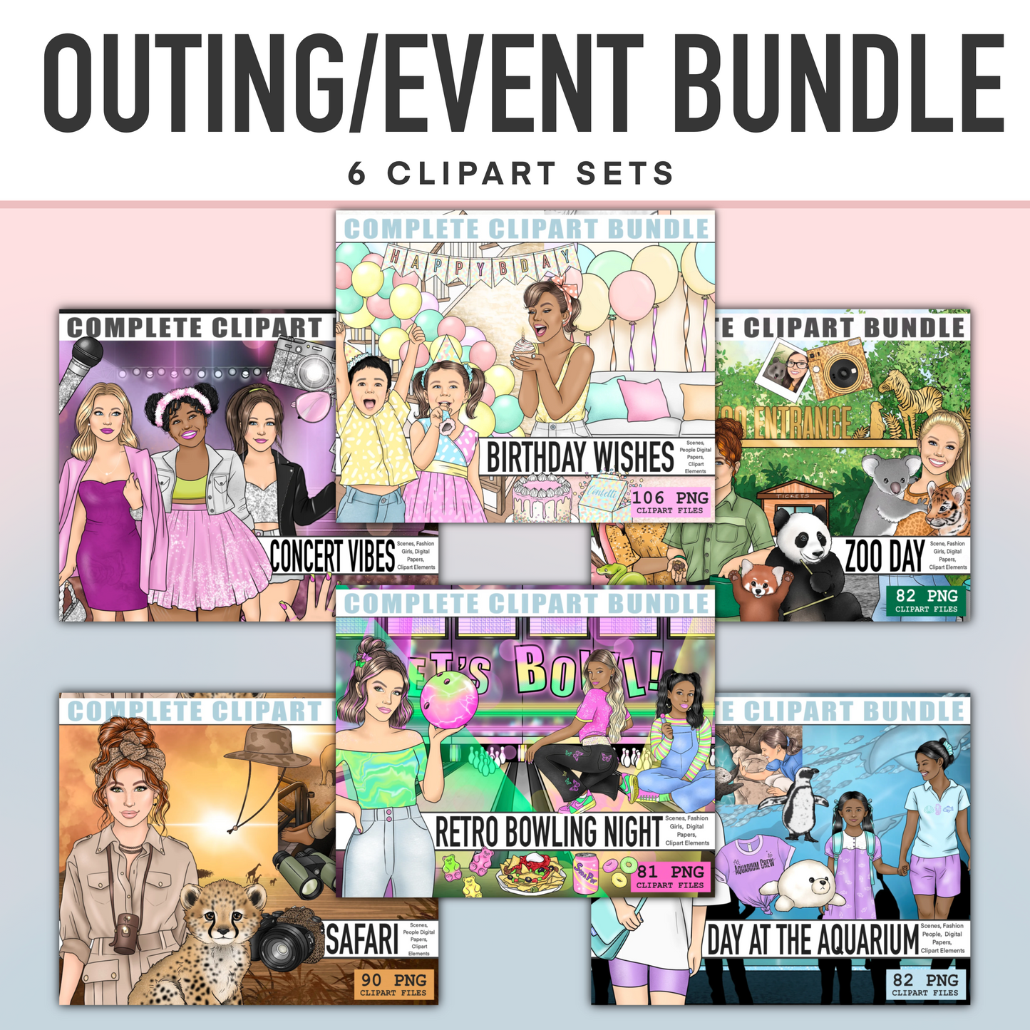 Outing Bundle | Complete Clipart Sets