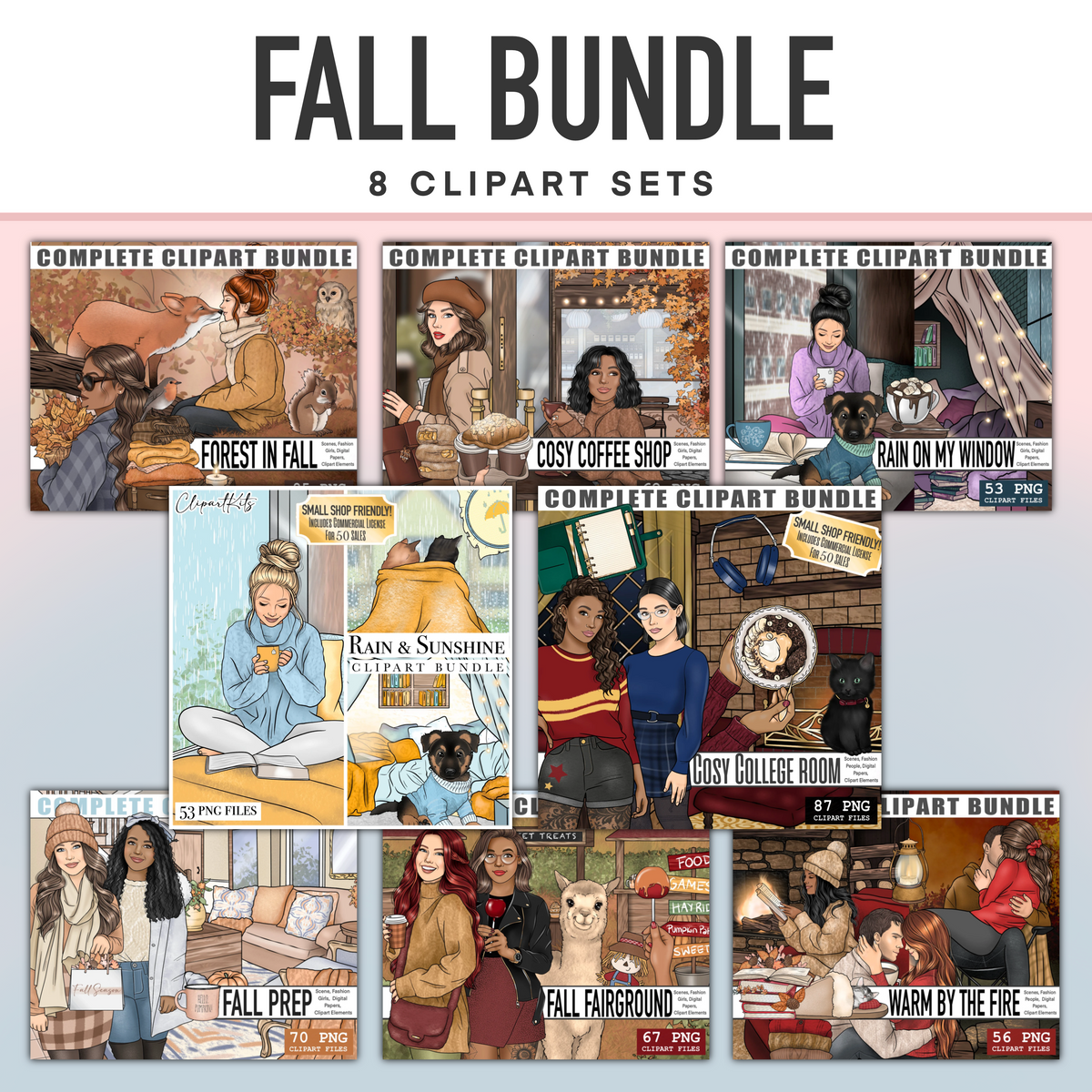 Fall Bundle | Complete Clipart Sets – ClipartKits