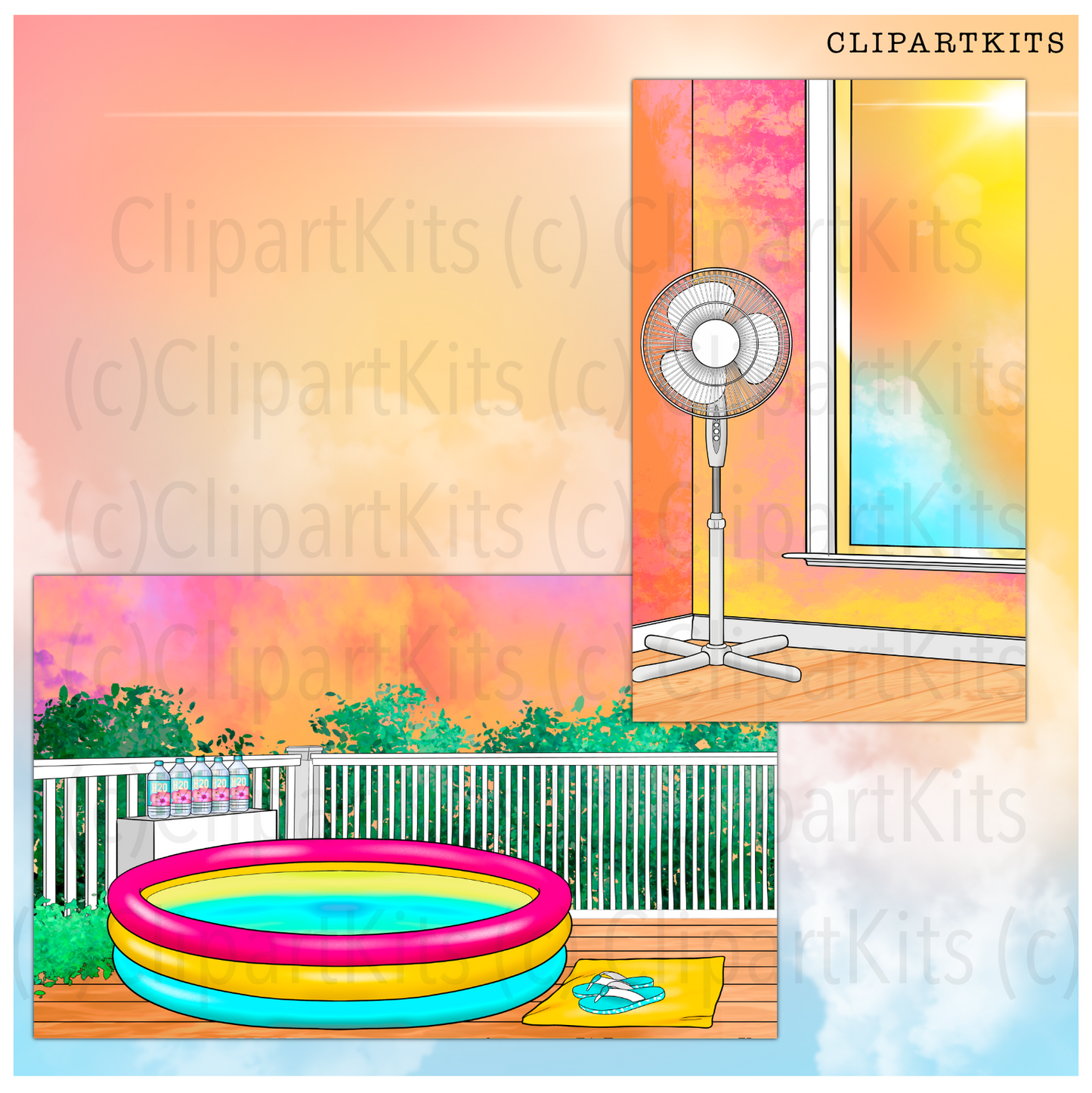 Hot As Balls / Heatwave | Complete Clipart Set