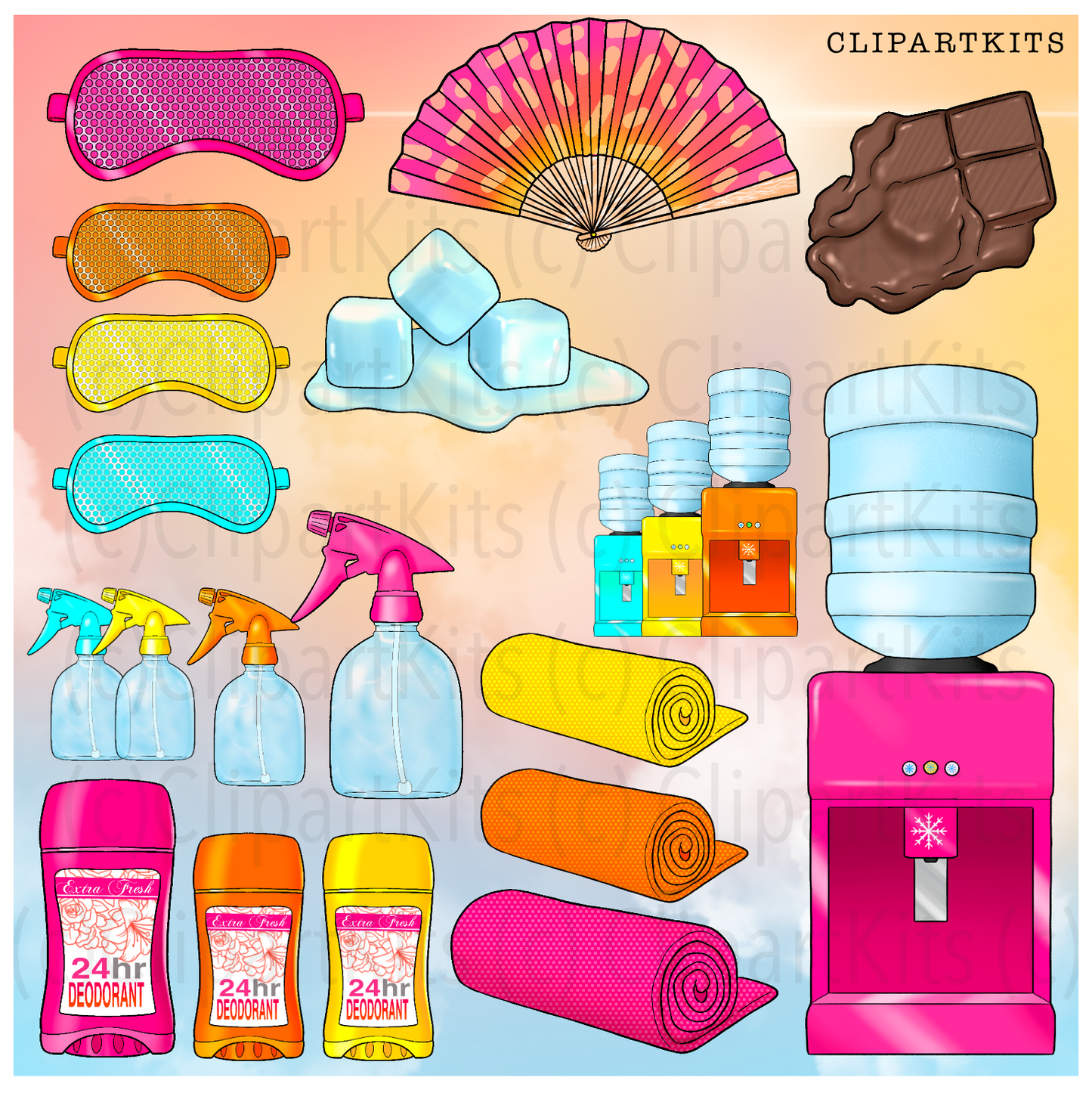 Hot As Balls / Heatwave | Complete Clipart Set