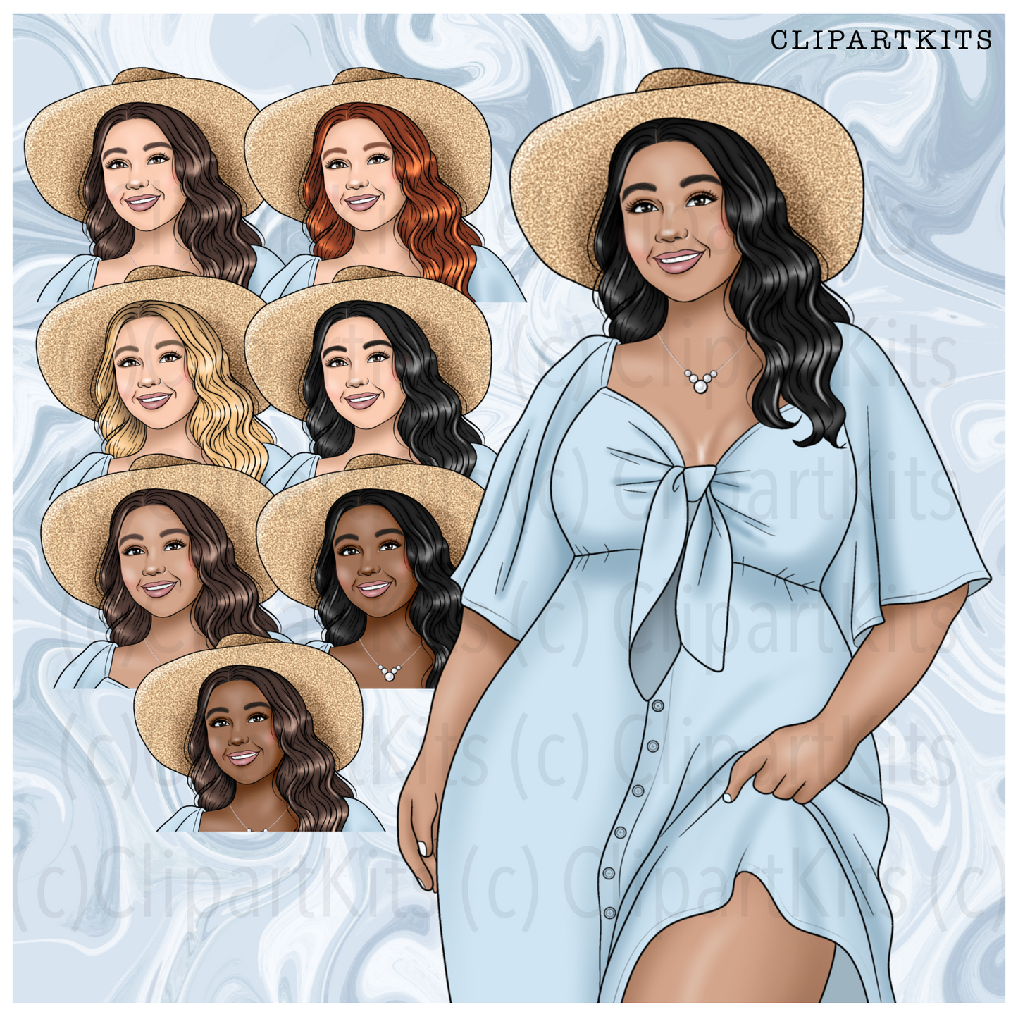 Coastal Escape | Complete Clipart Set