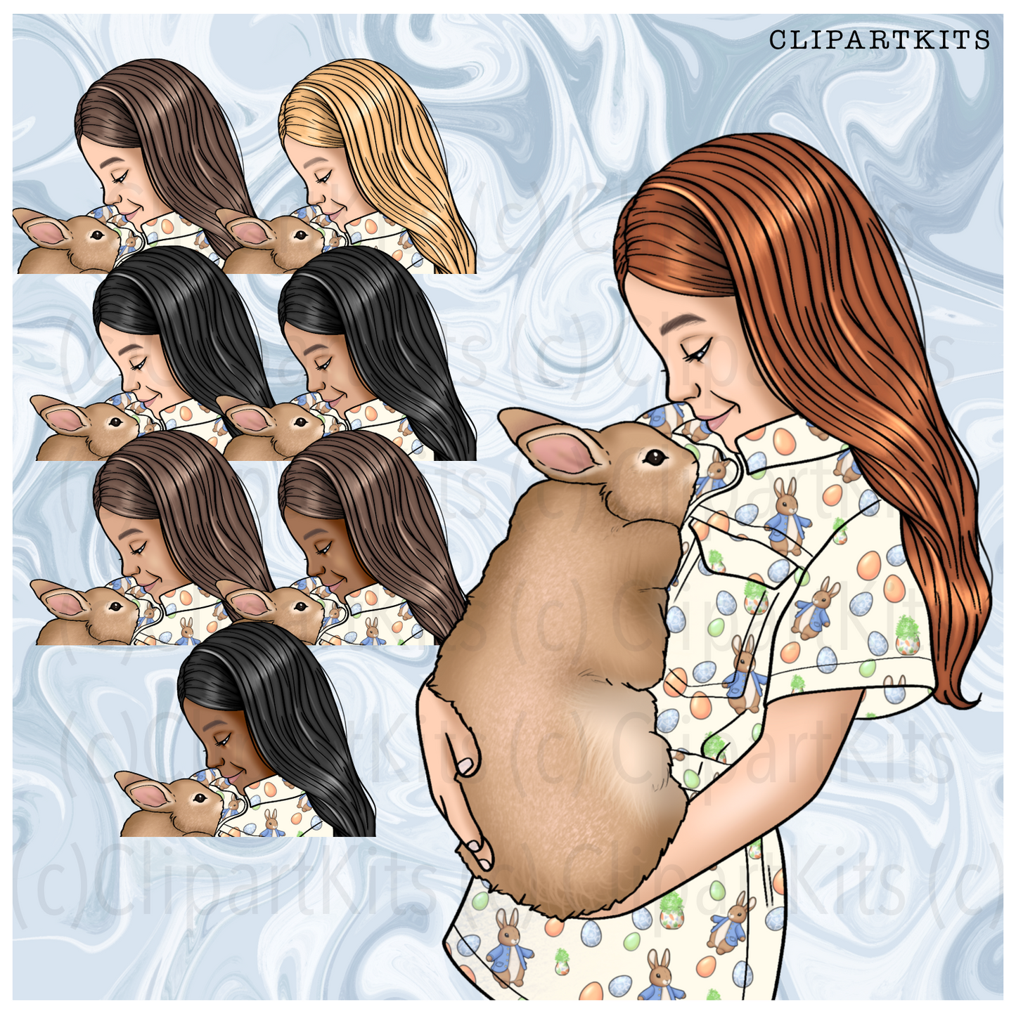 Bunny Party | Complete Clipart Set