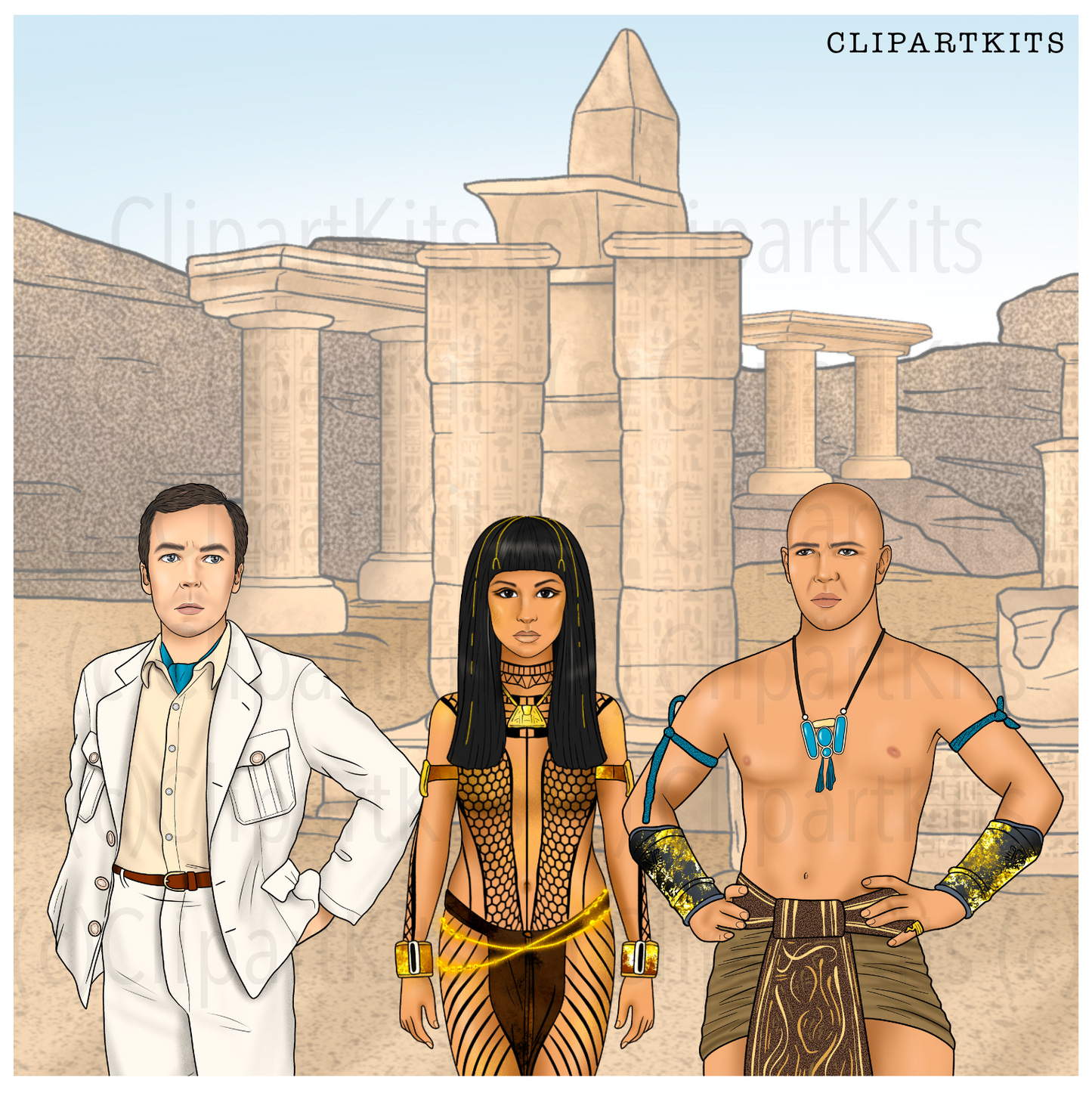 Pharaoh Expansion Set (Add-On) | Complete Clipart Set