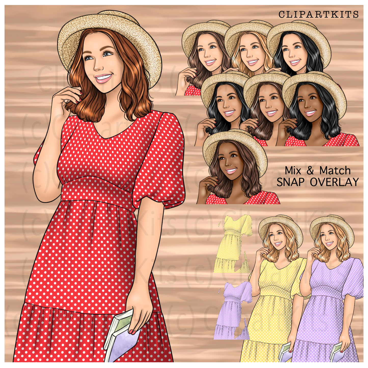 Cottage Whimsy | Complete Clipart Set