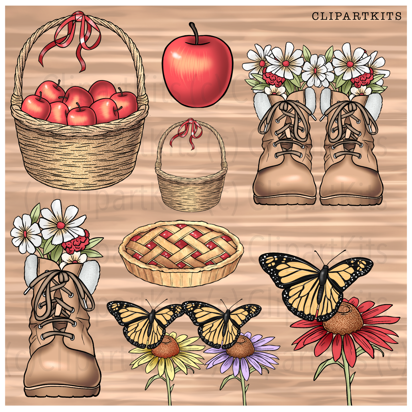 Cottage Whimsy | Complete Clipart Set
