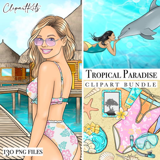 Tropical Paradise | Complete Clipart Set