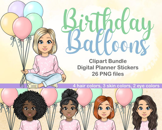 Birthday Balloons Doll