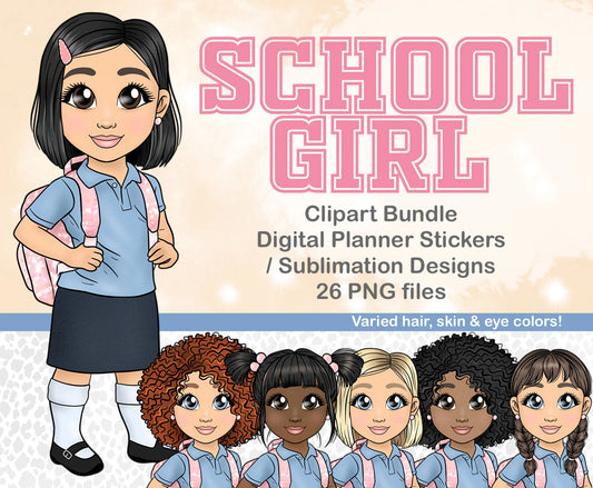Cute Schoolgirl Doll