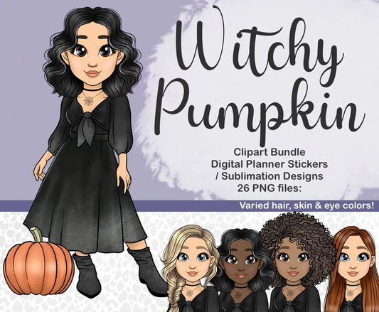 Witchy Pumpkin Doll